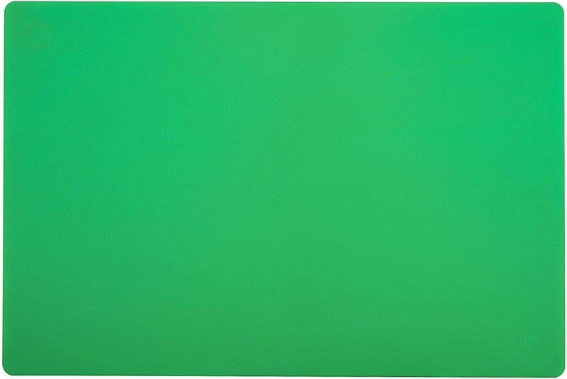 Thirteen Chefs Professional Green Plastic Cutting Board - 18 x 12 Inch Large, HDPE and NSF for Restaurants and Food Service, Dishwasher Safe - Image 4